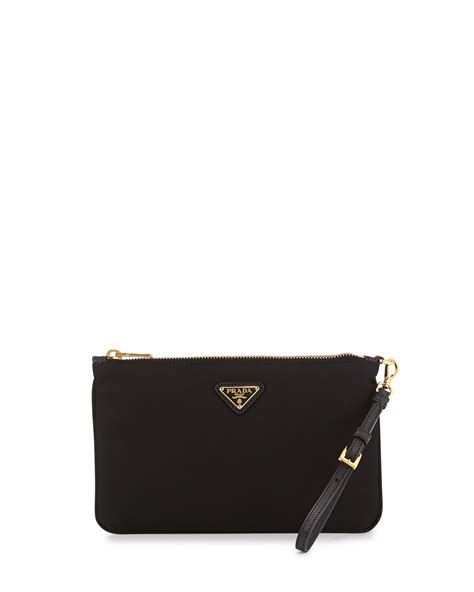 prada wristlet black|Prada small wallet price.